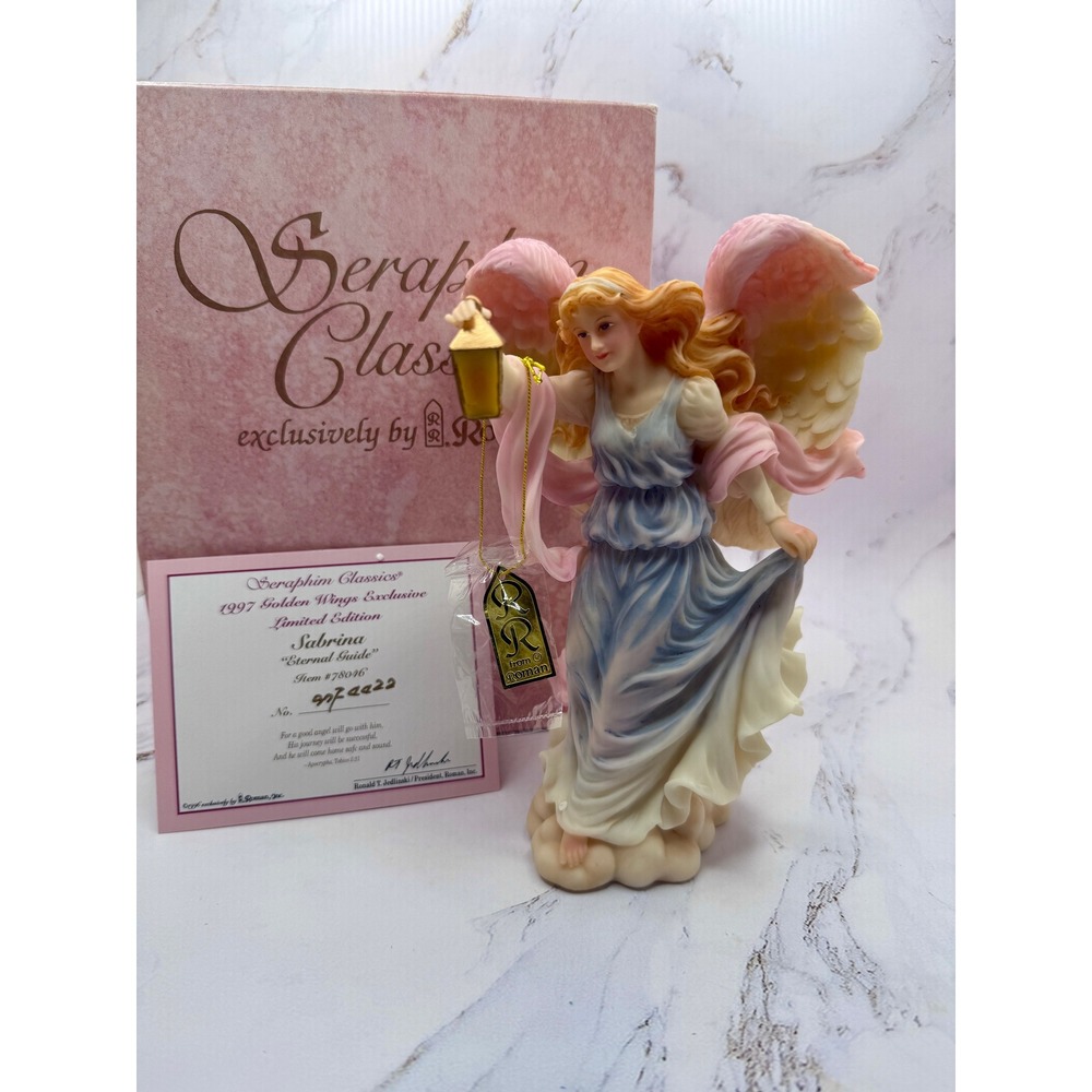 Seraphim Classics Sabrina Eternal Guide Angel Figurine 78046 1997‎ Golden Wings